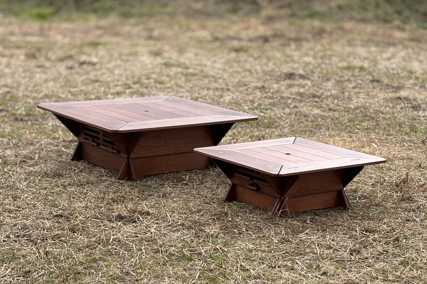 No.003-2 ミニ七輪囲炉裏蓋付き Fix type(合板)